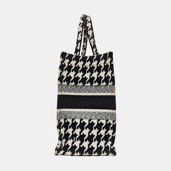 Bolso Tote Mediano de Tela Negro