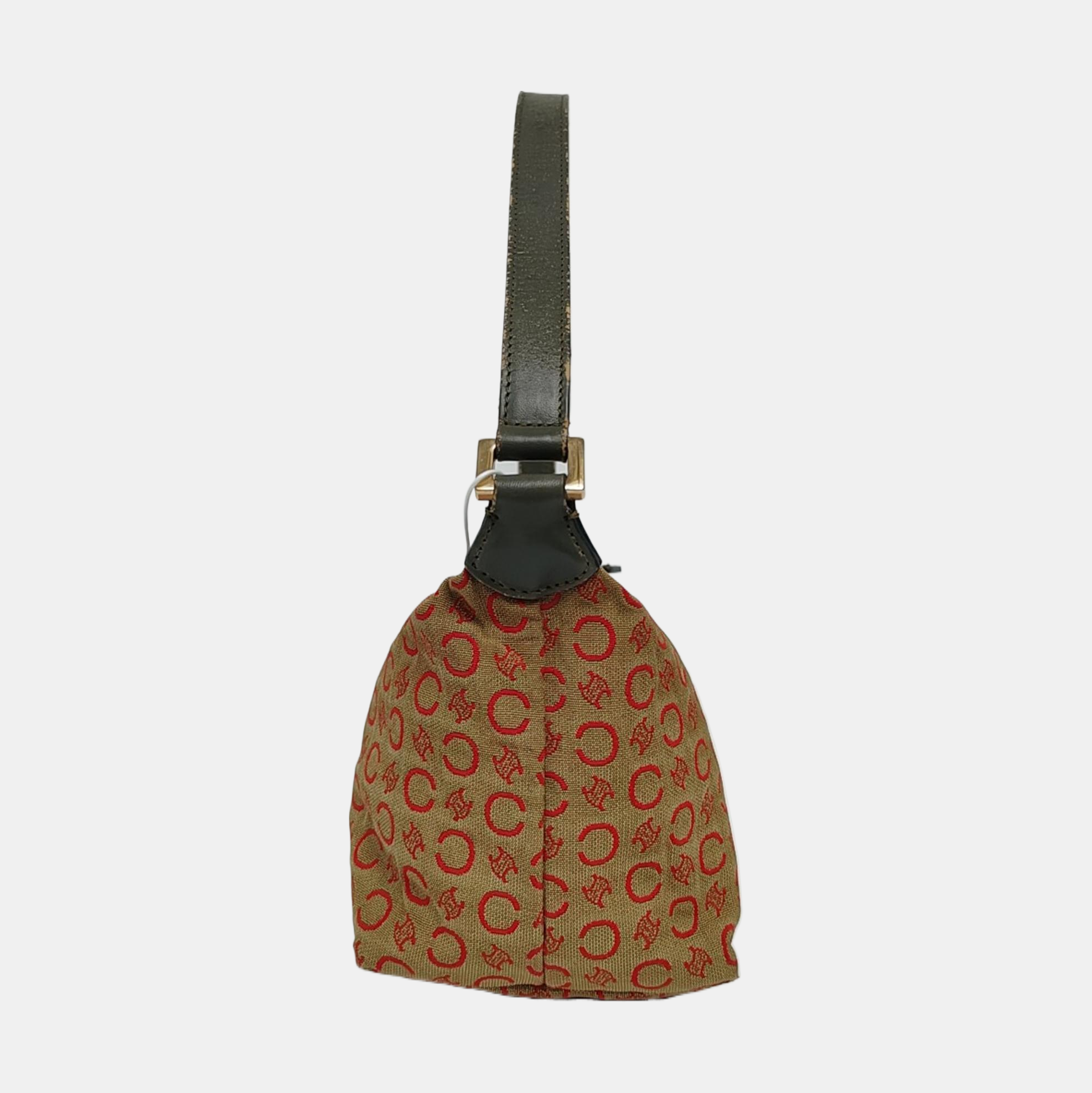 Canvas Top Handle Bag Brown