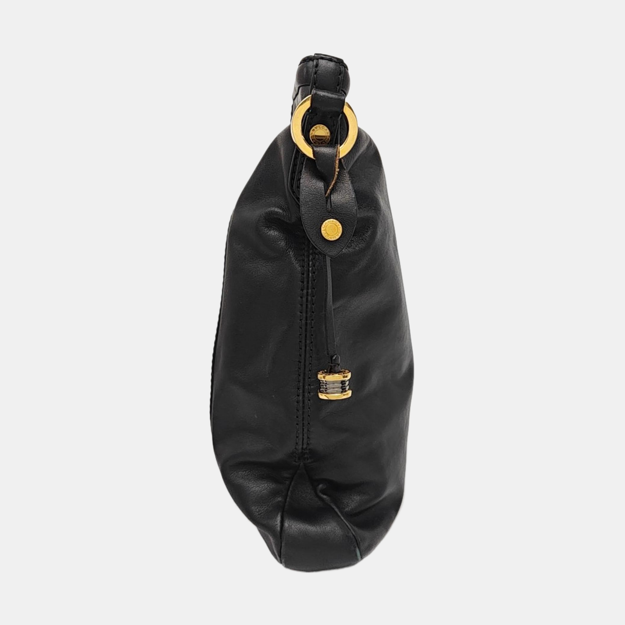 Calfskin Shoulder Bag Black
