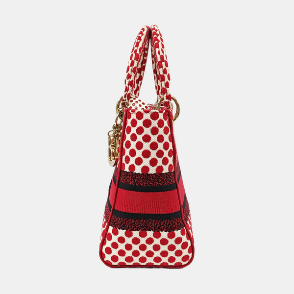 Lady D-Lite Medium Canvas Red