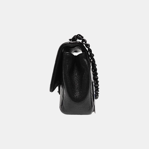 SO BLACK Quilted Grained Calfskin Black