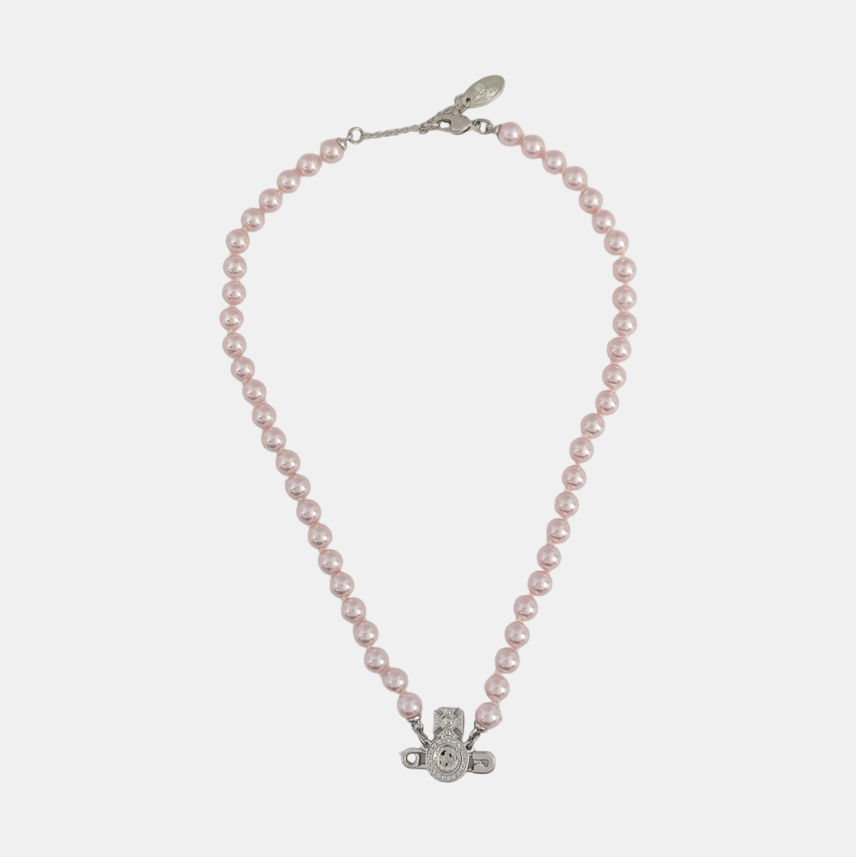 Faux Pearl Pink Necklace