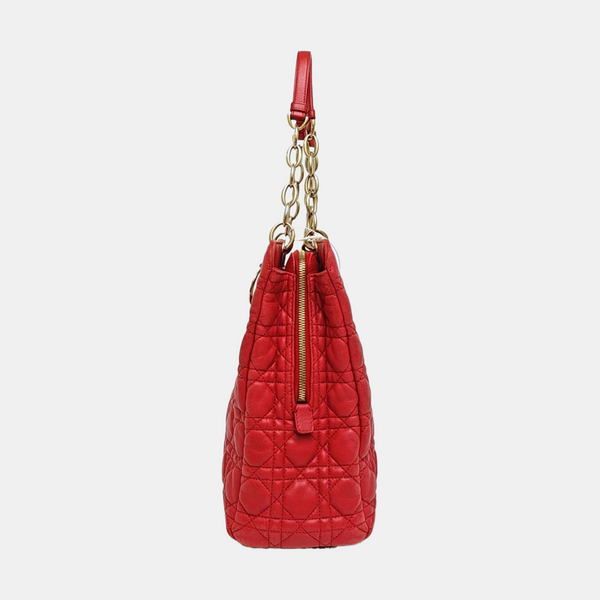 Dior Soft Cannage Lambskin Red