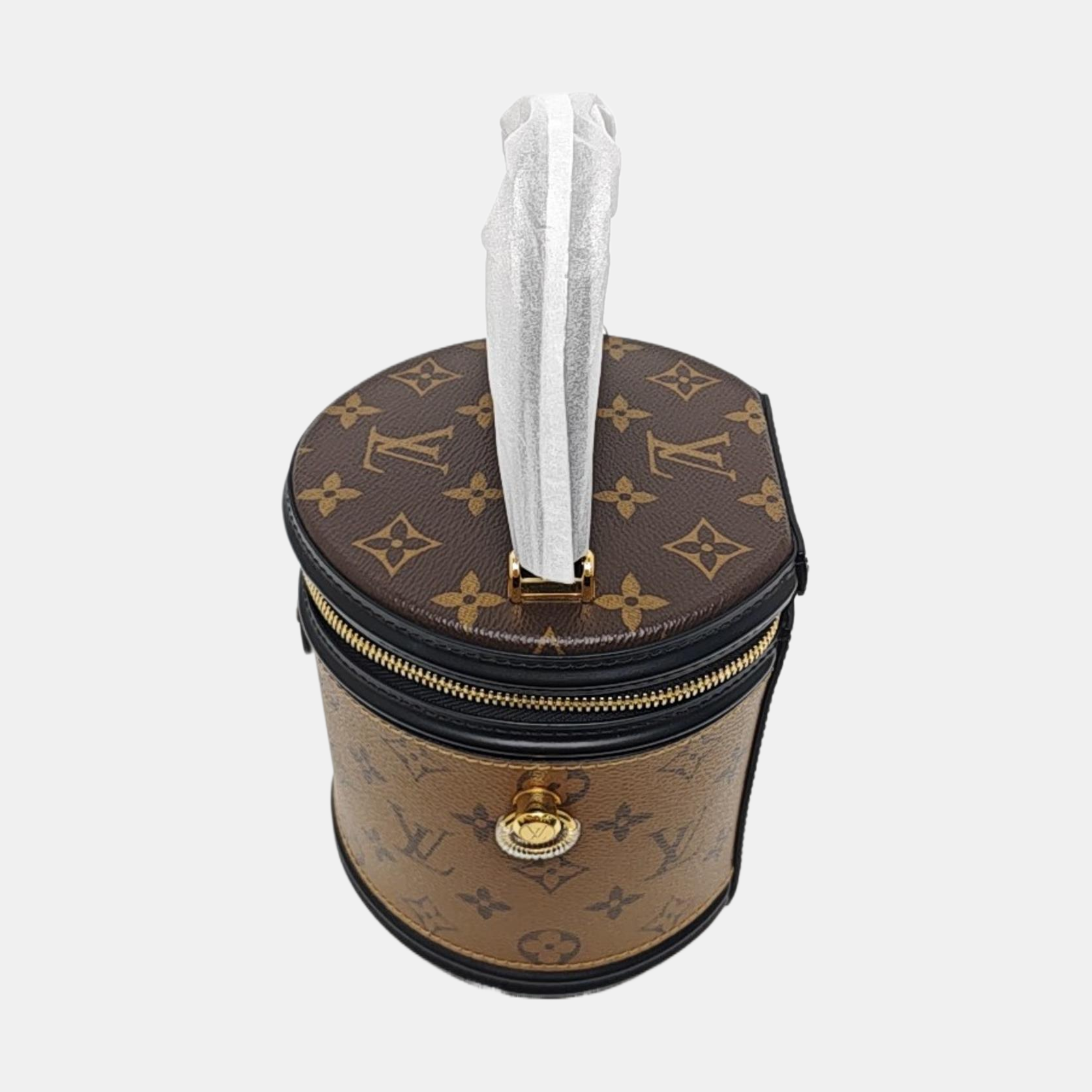 CANNES PM Monogram Coated Canvas Brown