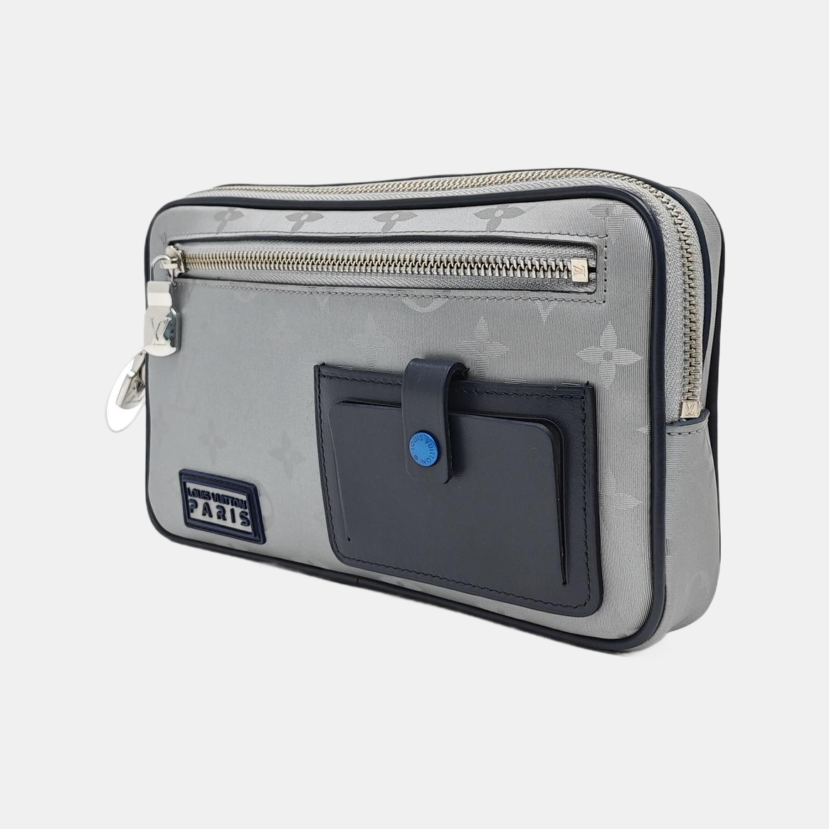 ALPHA Monogram Coated Canvas Silver