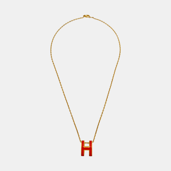 Pop H Metal Gold Necklace