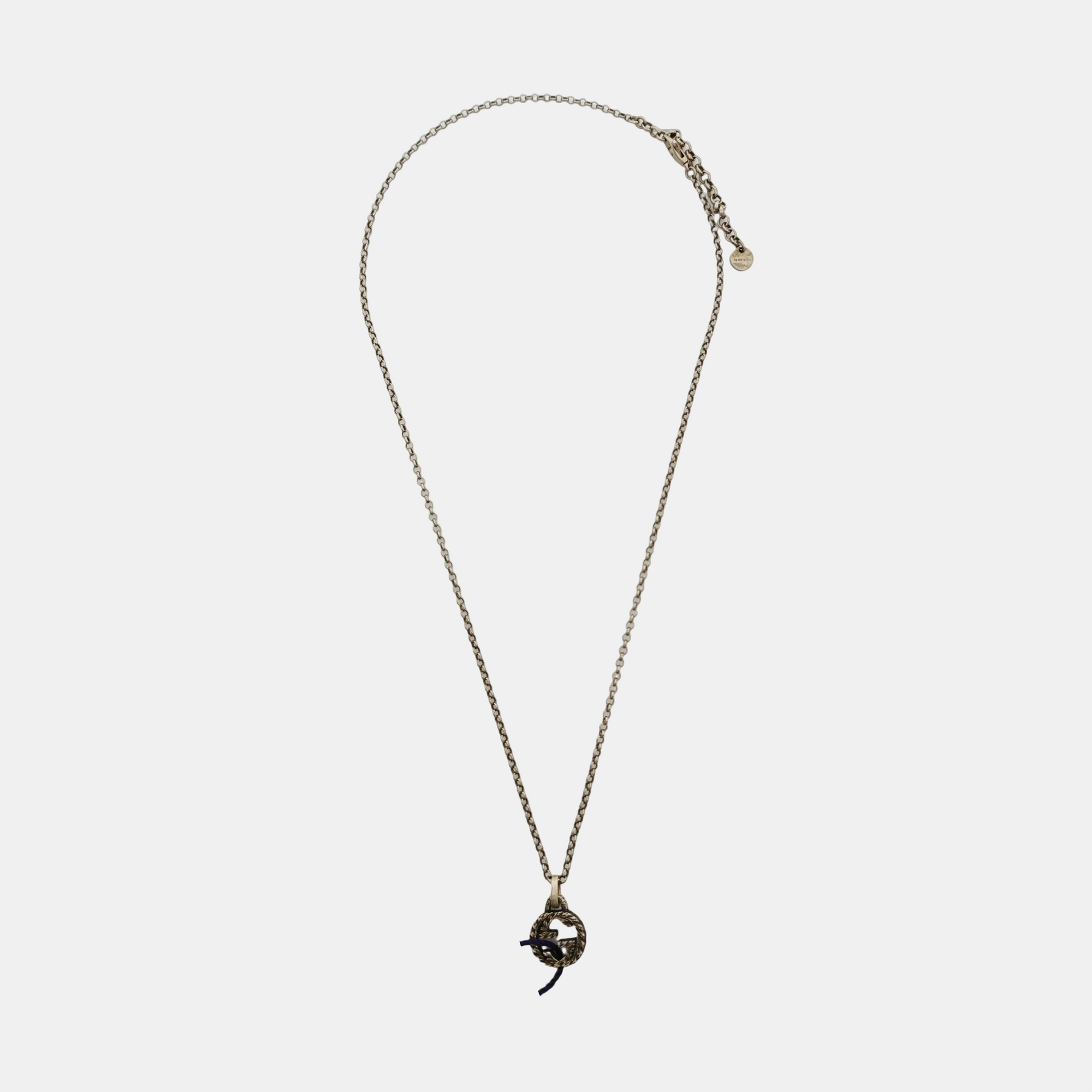 Interlocking G 925 Sterling Silver Necklace