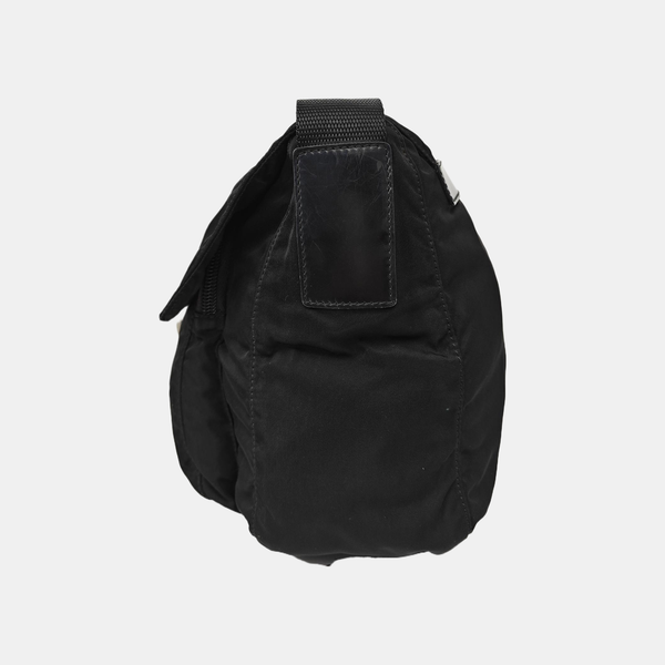 Fabric Shoulder Bag Brown