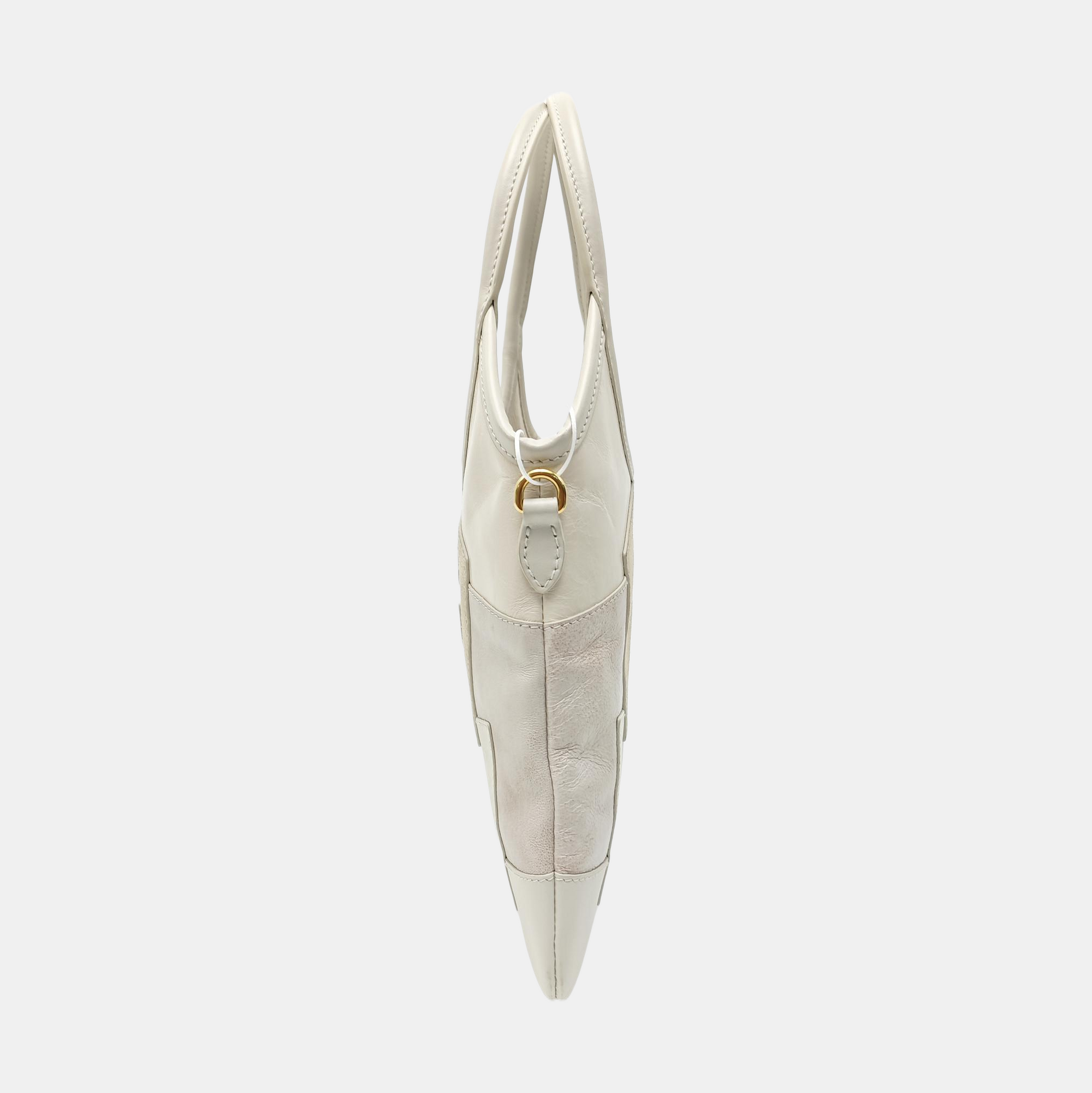 IVY Quilted Suede White