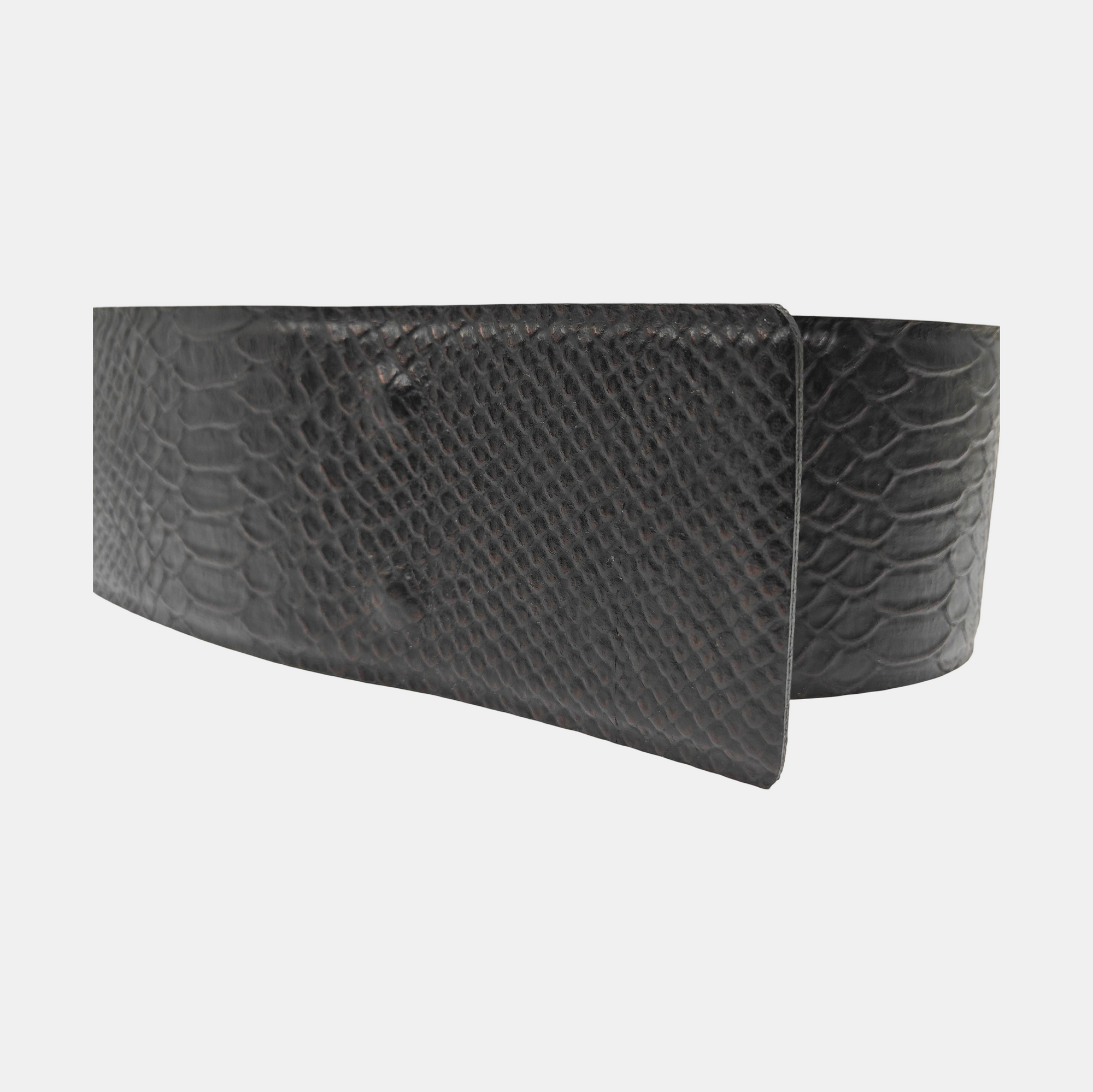 Leather Waist Cincher Black