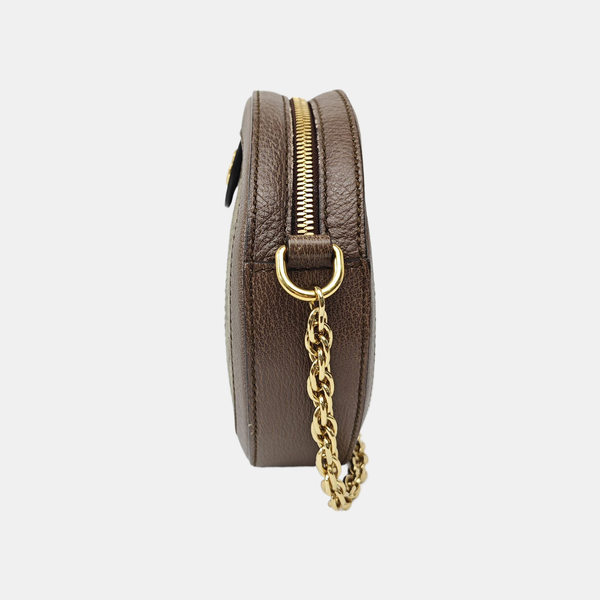 Ophidia Mini Monogram Coated Canvas Beige