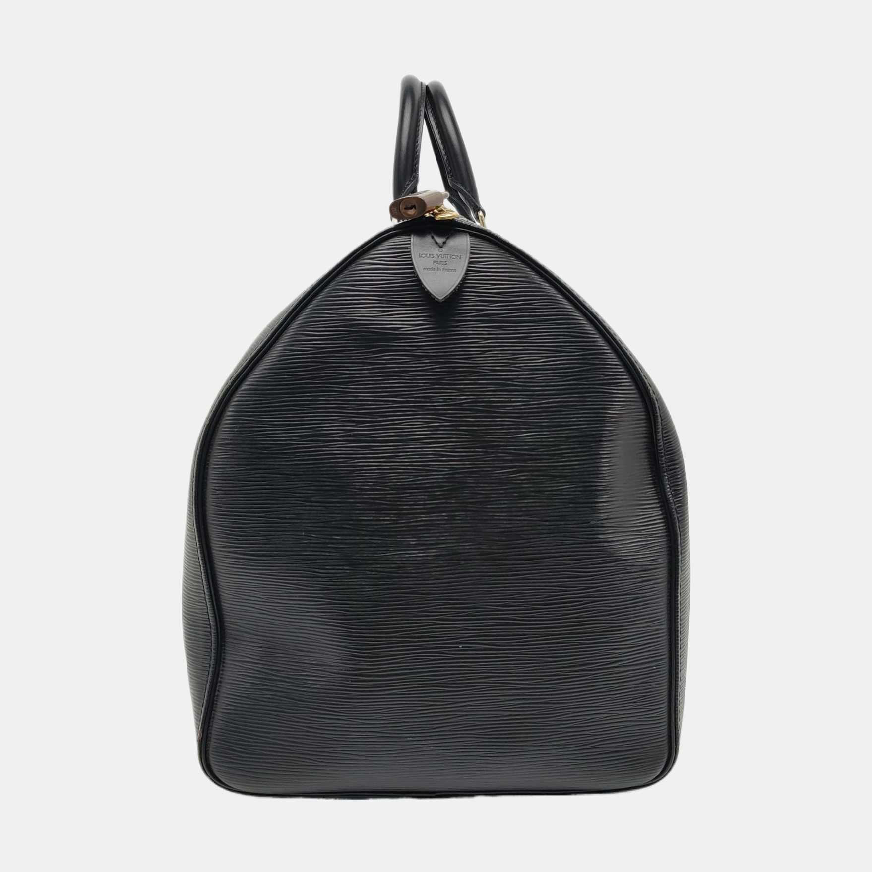 Authenticated pre-owned  KEEPALL 55 Epi Black - Top Handle Bag at Looply