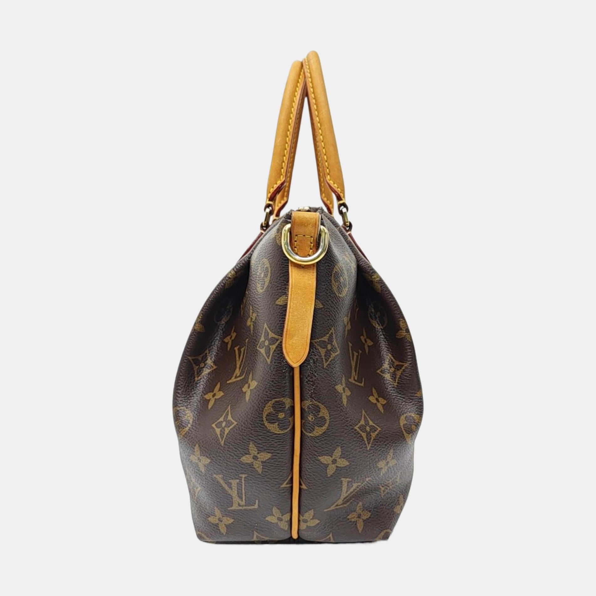 TURENNE Monogram Coated Canvas Brown