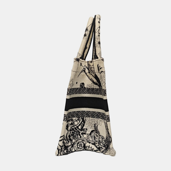 Book Tote Small Canvas White