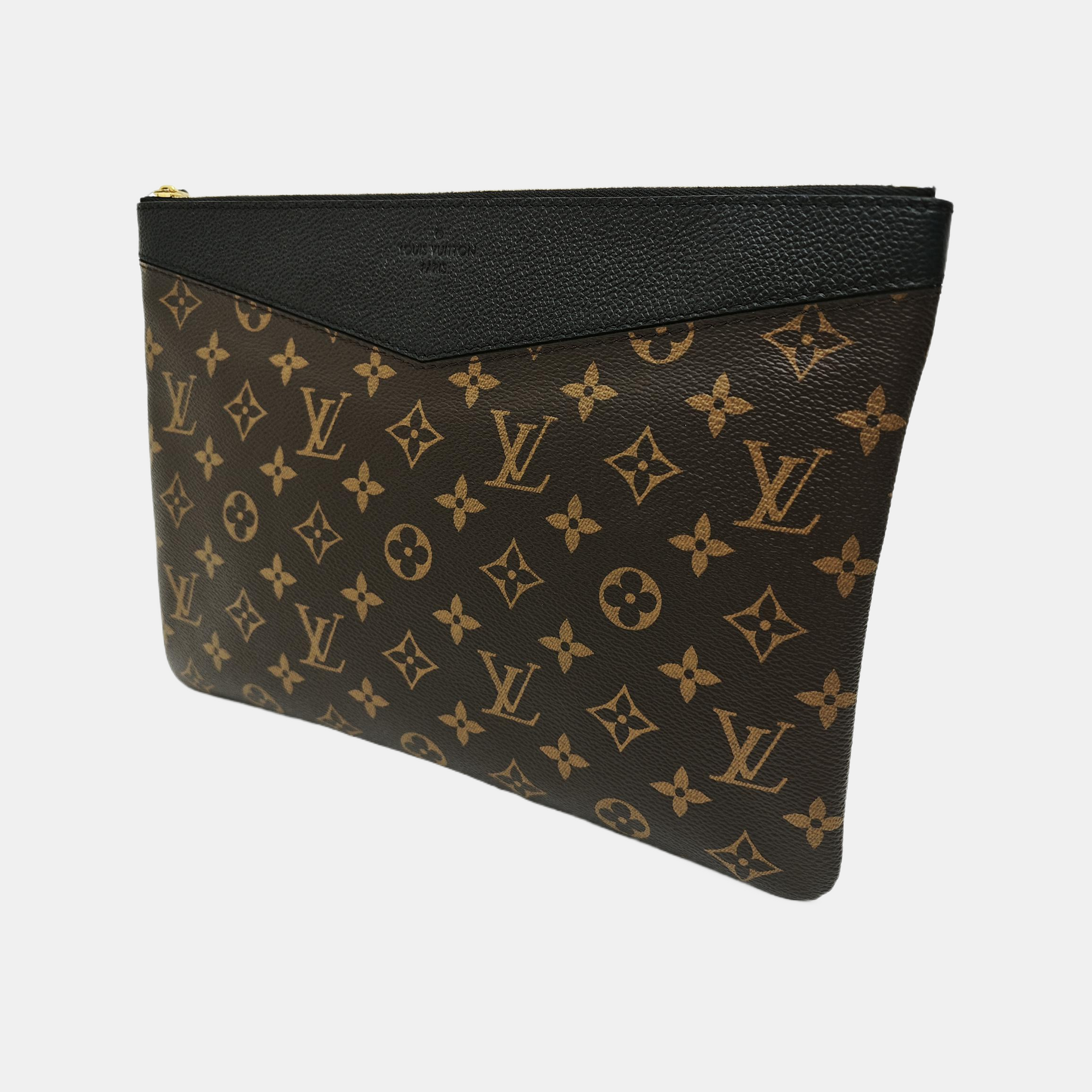 DAILY Monogram Coated Canvas Brown