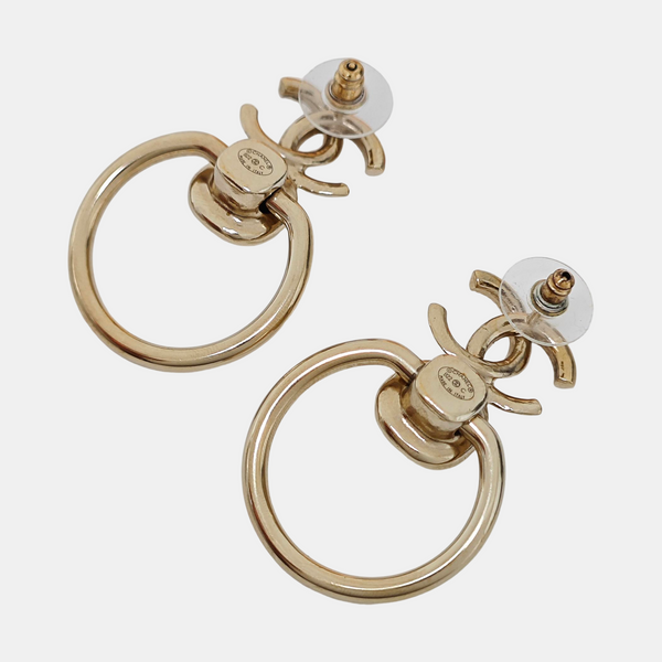 Metal Gold Stud Earrings