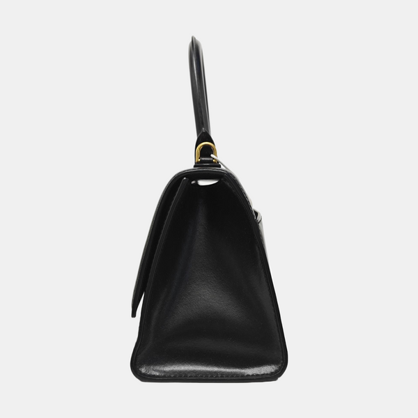 Hourglass S Calfskin Black