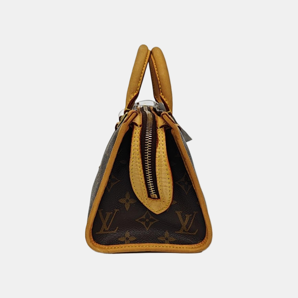POPINCOURT Monogram Coated Canvas Brown