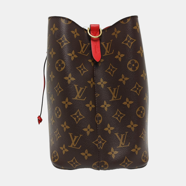 Authenticated pre-owned  NÉONOÉ MM Monogram Coated Canvas Brown - Bucket Bag at Looply
