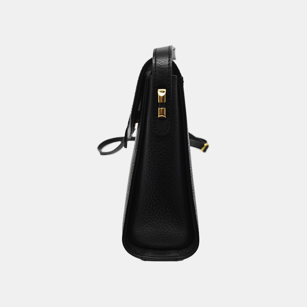 Calfskin Shoulder Bag Black