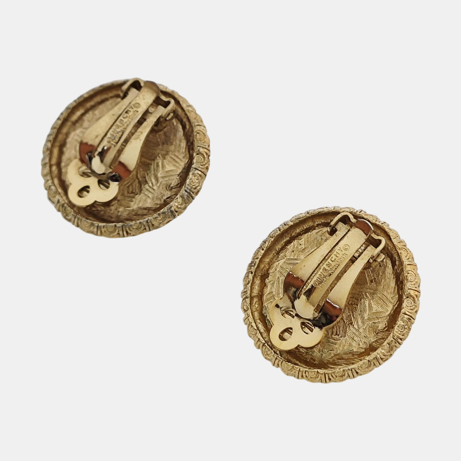 Metal White Clip On Earrings