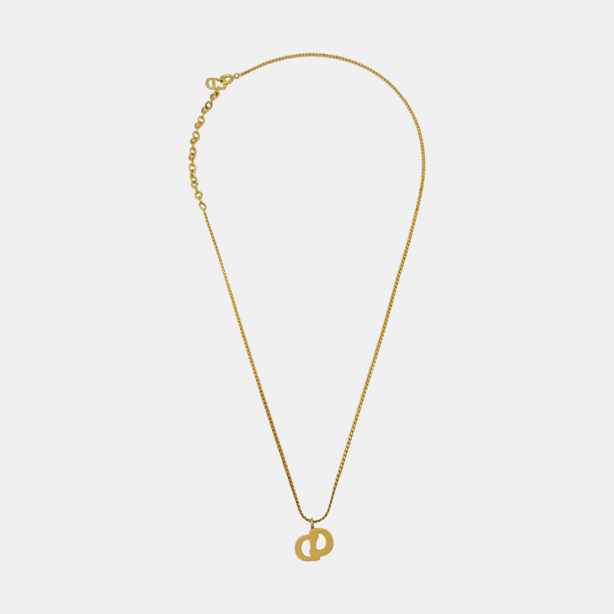 Petit CD Metal Gold Necklace