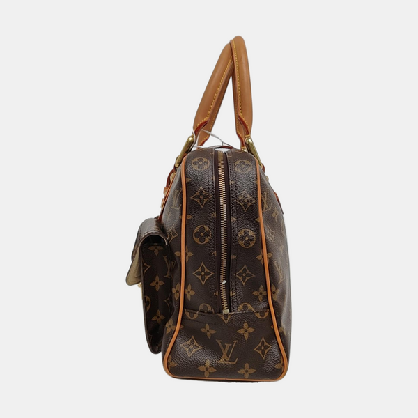 MANHATTAN GM Monogram Coated Canvas Brown