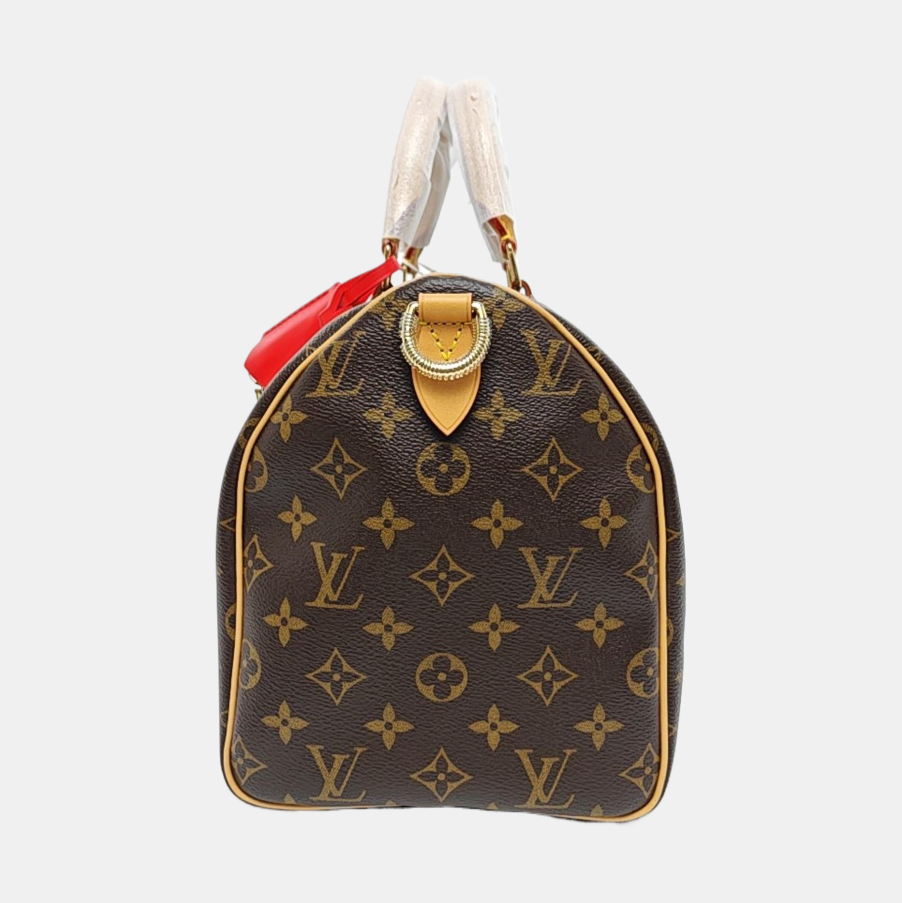 SPEEDY SOFT 30 Monogram Coated Canvas Brown