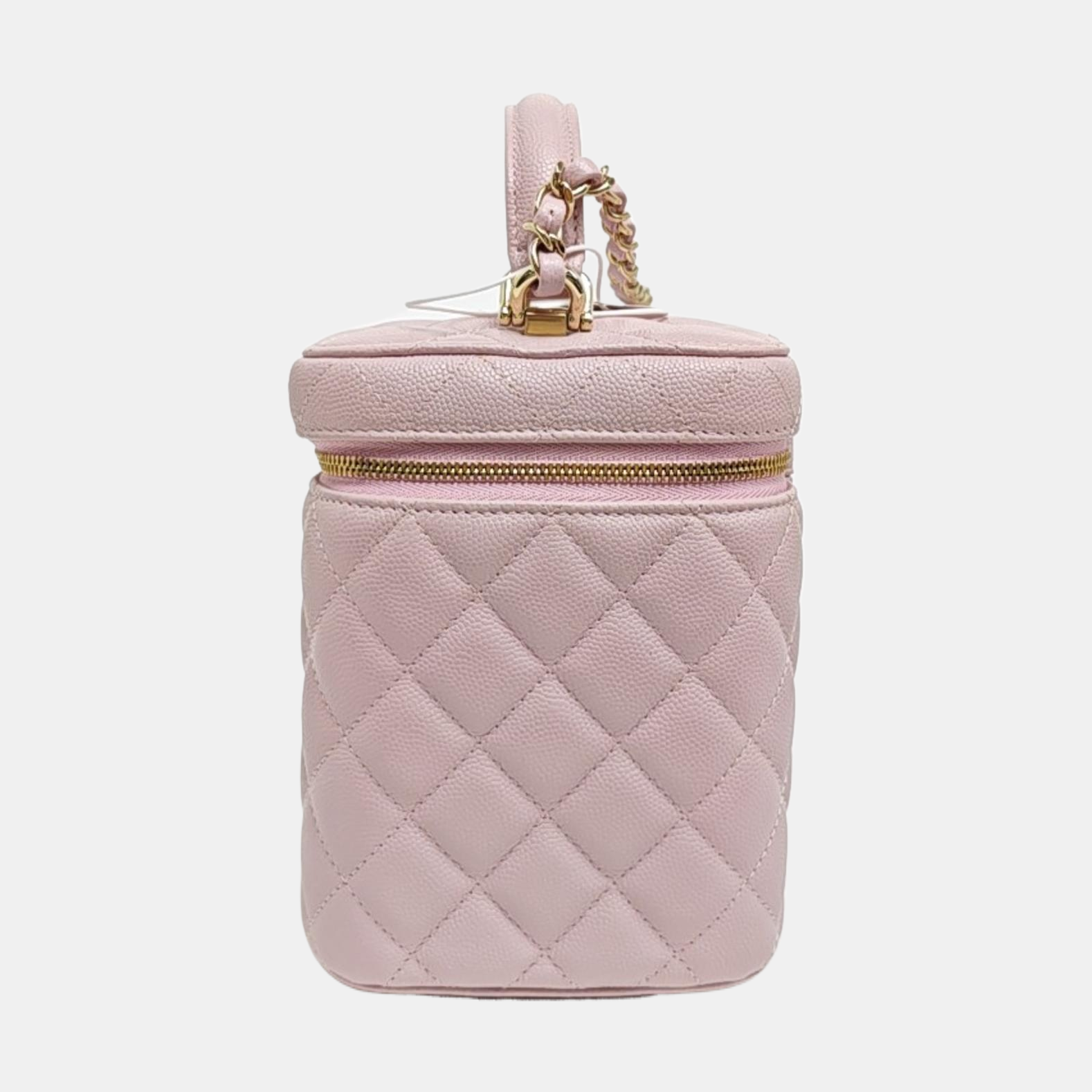 TRENDY CC Quilted Grained Calfskin Pink