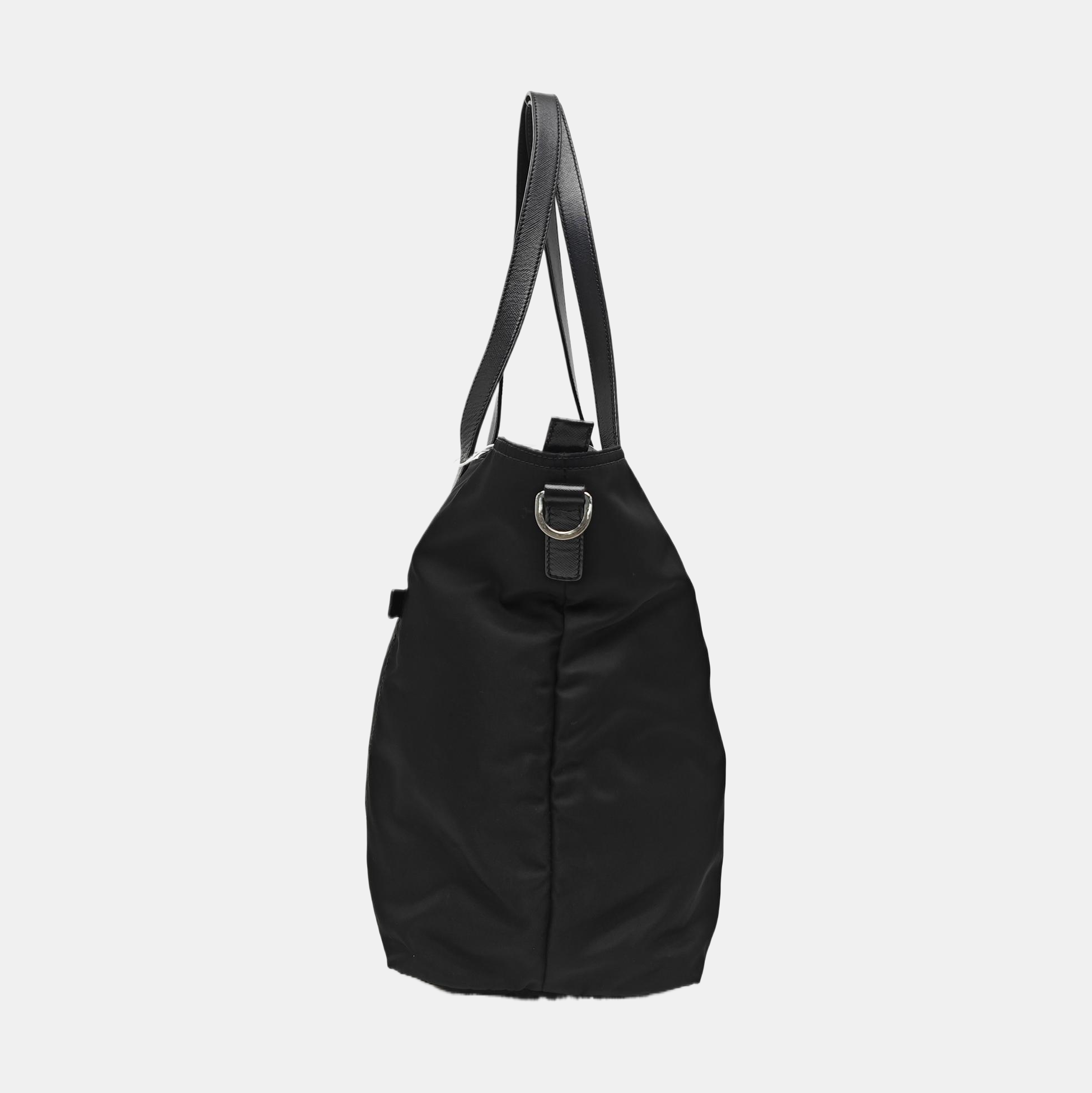 Nylon Shoulder Bag Black