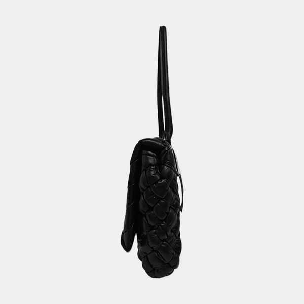 Calfskin Top Handle Bag Black