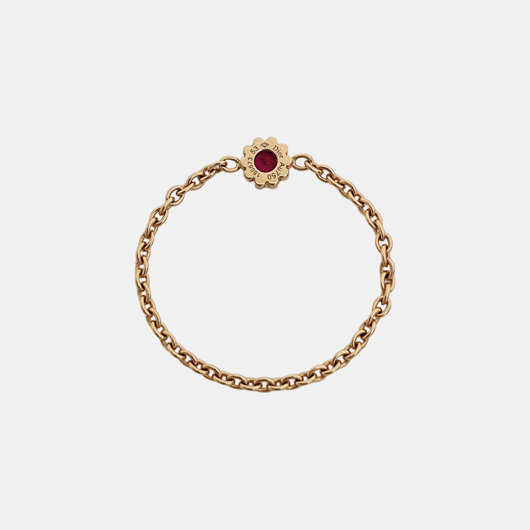 18k Rose Gold Ring EU 53