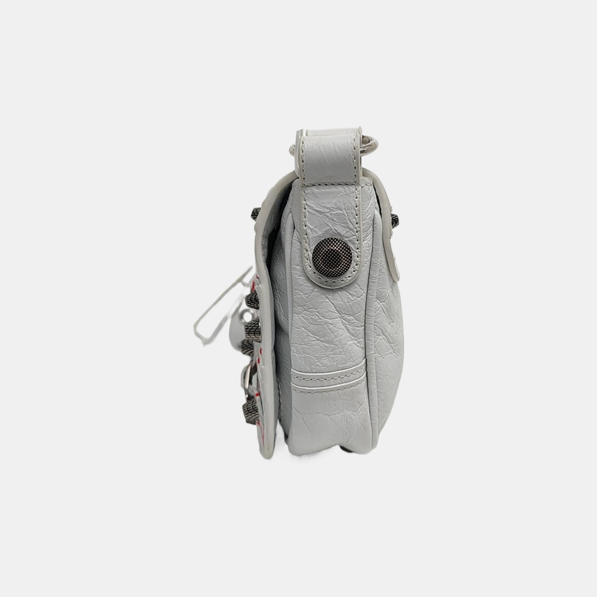 Authenticated pre-owned  Le Cagole XS Lambskin White - Shoulder Bag at Looply