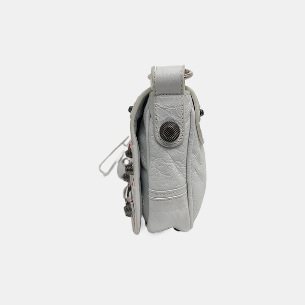 Authenticated pre-owned  Le Cagole XS Lambskin White - Shoulder Bag at Looply