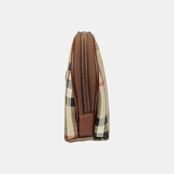 Coated Canvas Shoulder Bag Brown