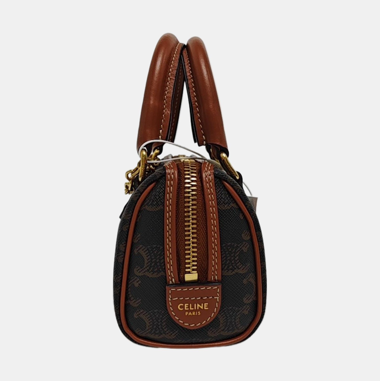 TRIOMPHE CANVAS Mini Coated Canvas Brown