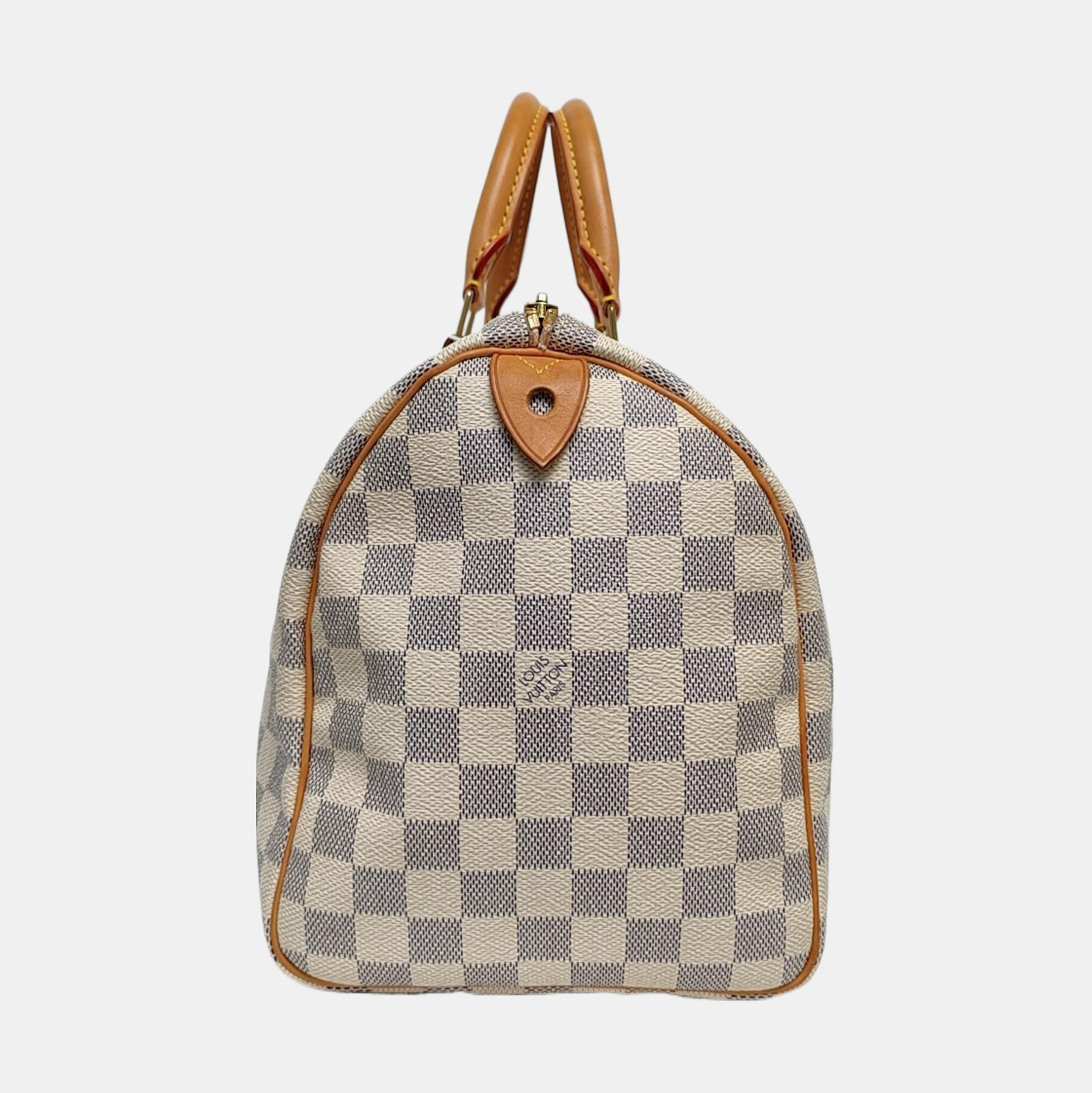 SPEEDY 30 Damier Azur Coated Canvas White