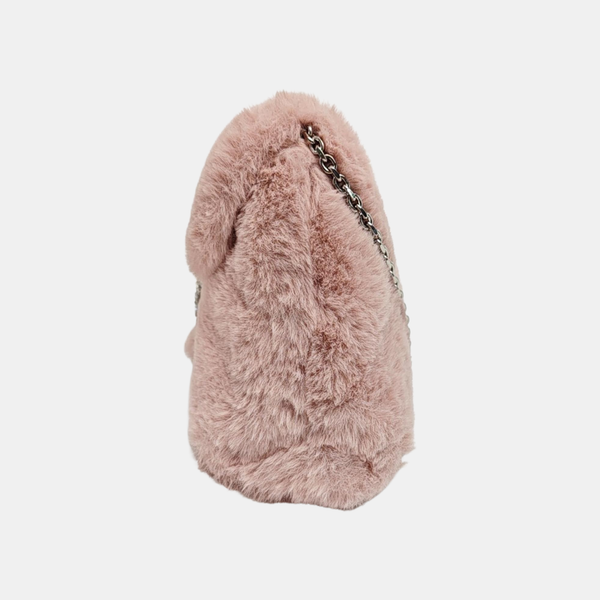 Fabric Shoulder Bag Mini Pink