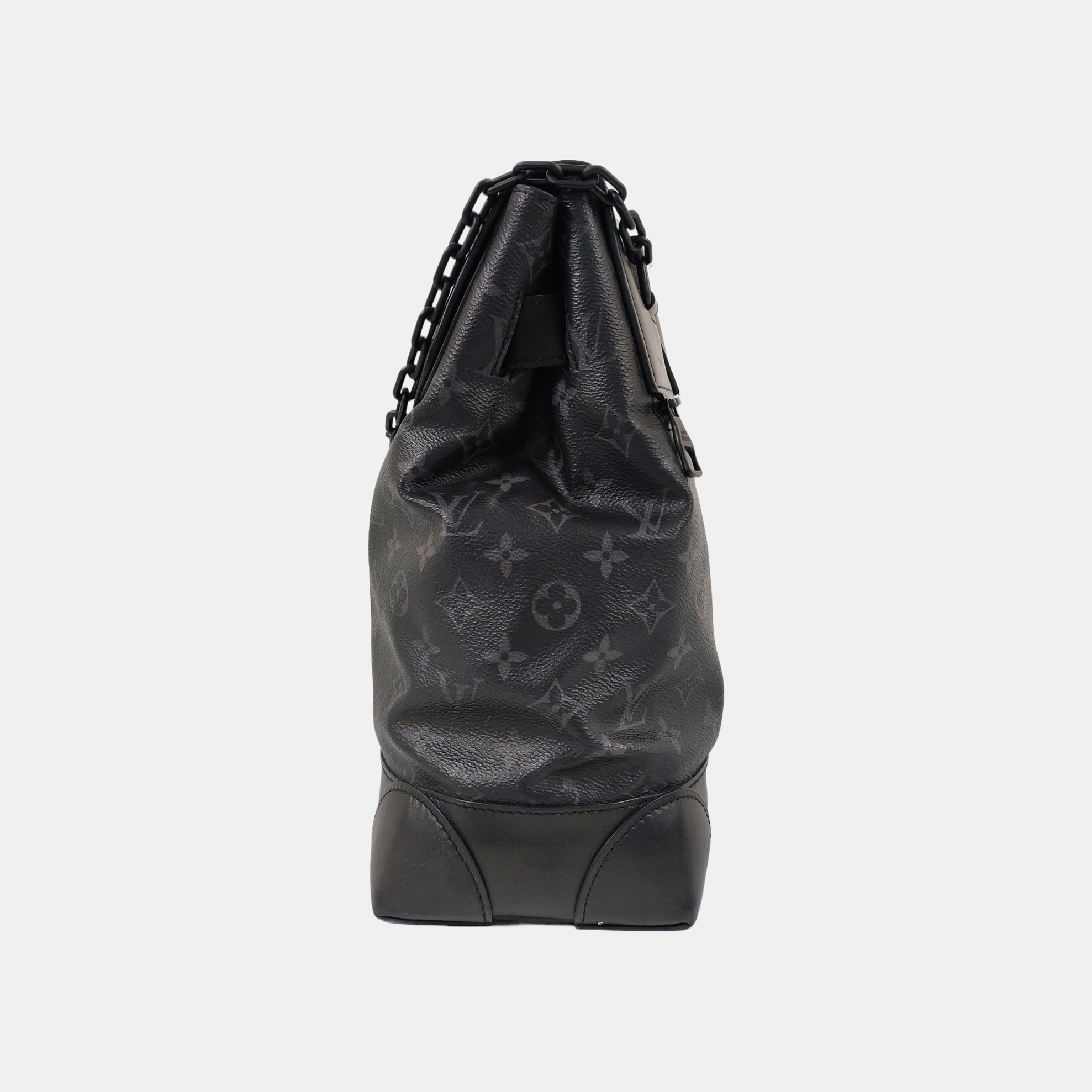 STEAMER Monogram Coated Canvas Black