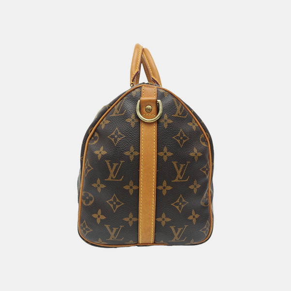 SPEEDY 30 Monogram Coated Canvas Brown