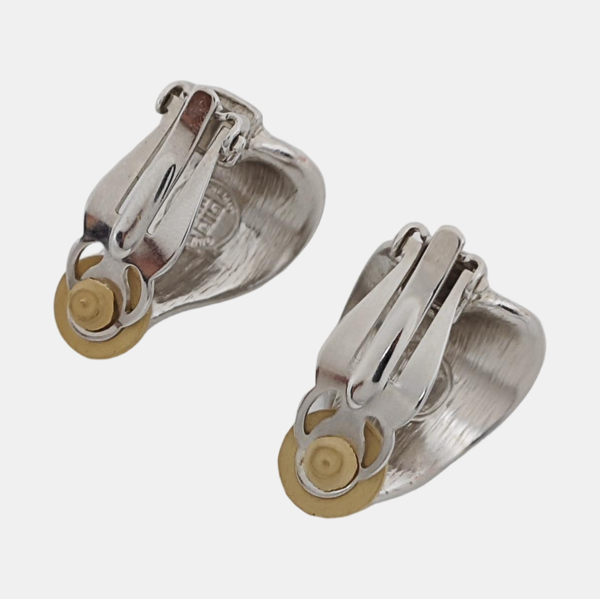 Metal Silver Clip On Earrings