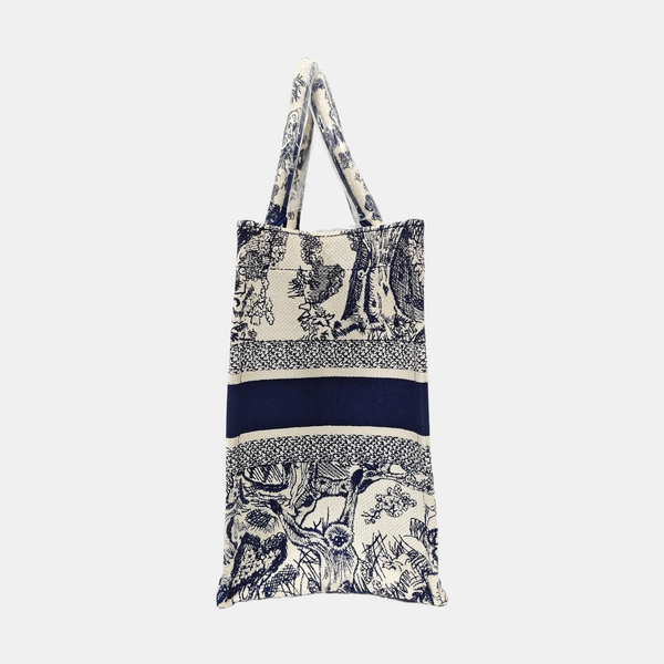 Book Tote Medium Canvas Blue
