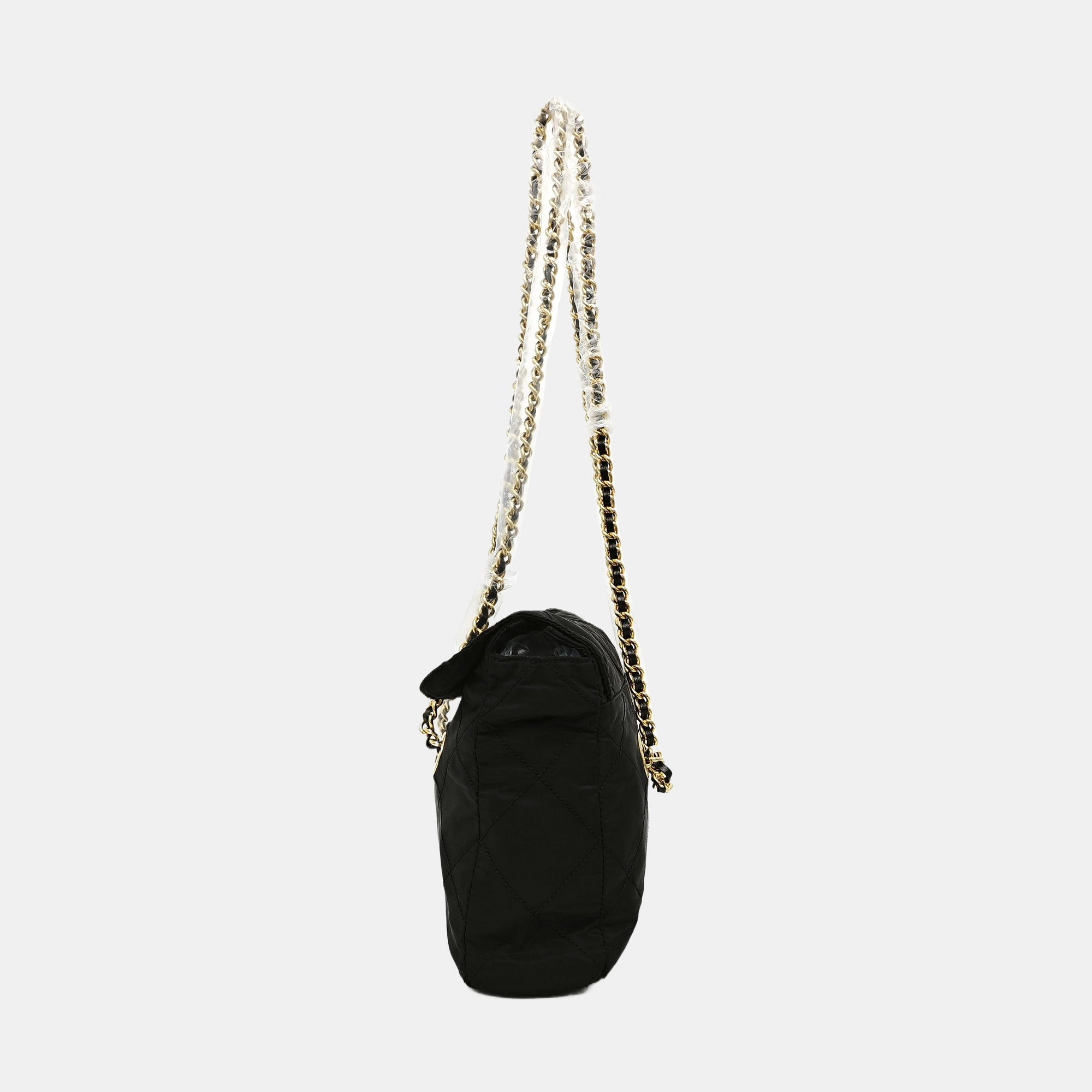 Nylon Quilted Nylon Black
