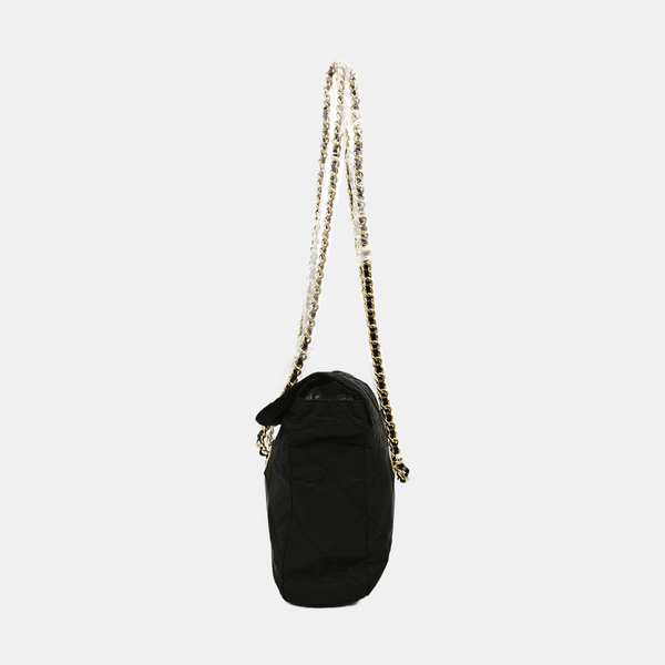 Nylon Quilted Nylon Black