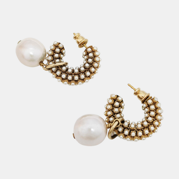 Metal Gold Stud Earrings