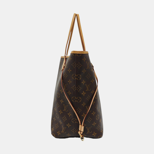 NEVERFULL GM Monogram Coated Canvas Brown