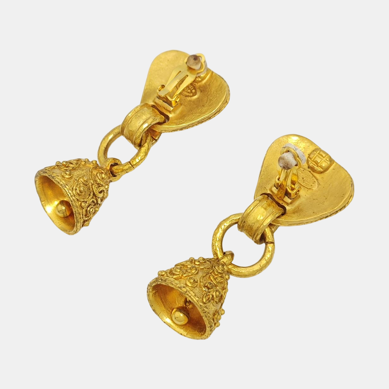 Metal Gold Clip On Earrings