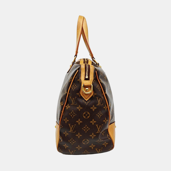 RETIRO GM Monogram Coated Canvas Brown