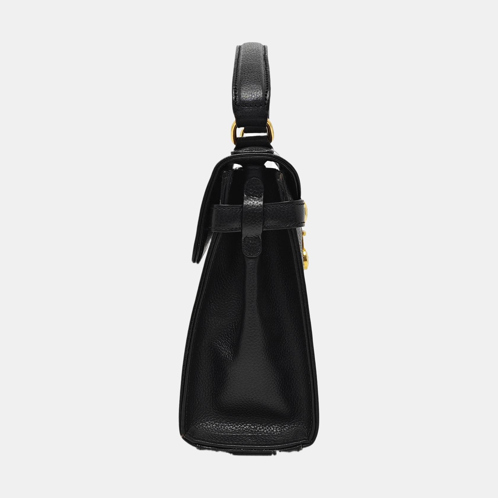 Calfskin Shoulder Bag Black
