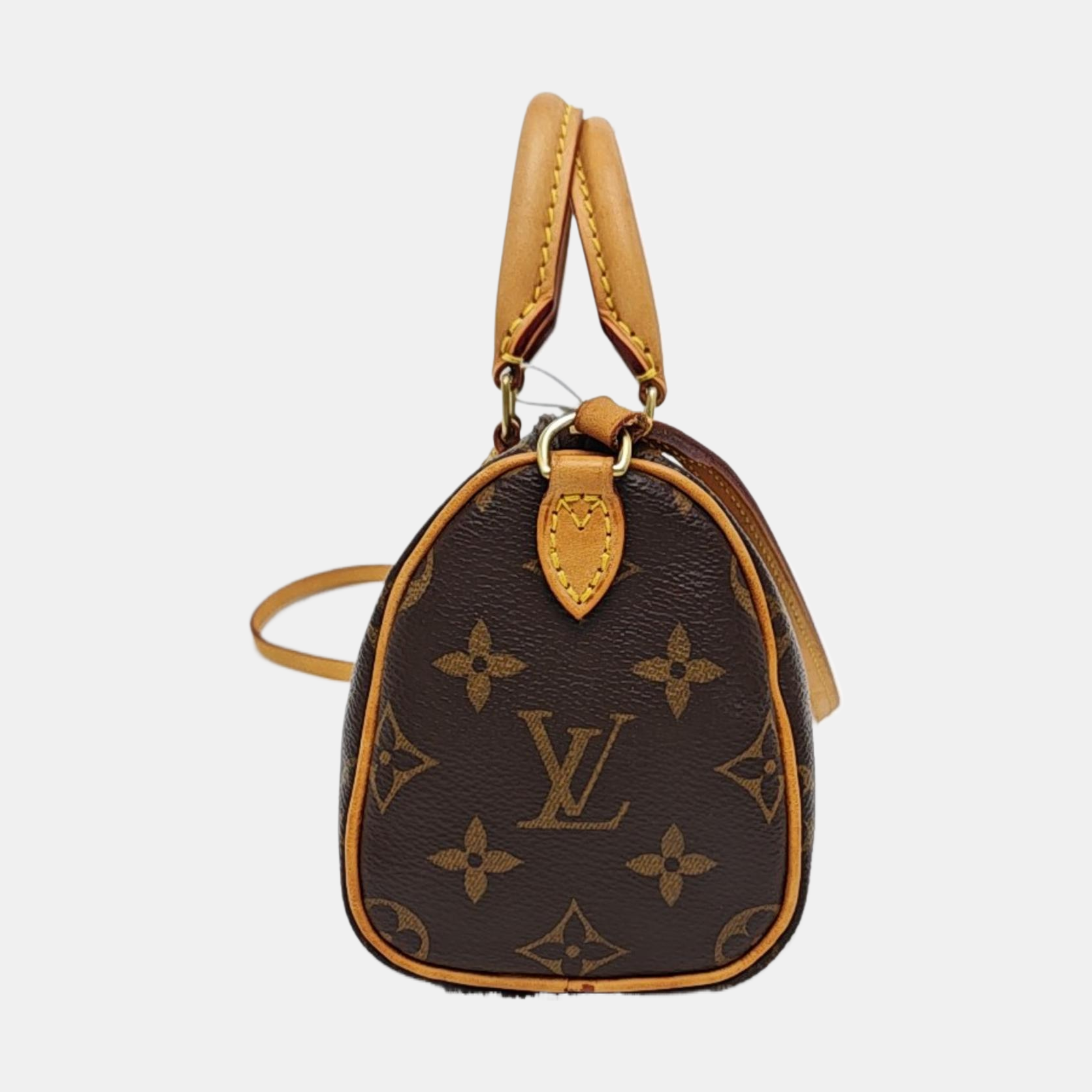 SPEEDY Nano Monogram Coated Canvas Brown